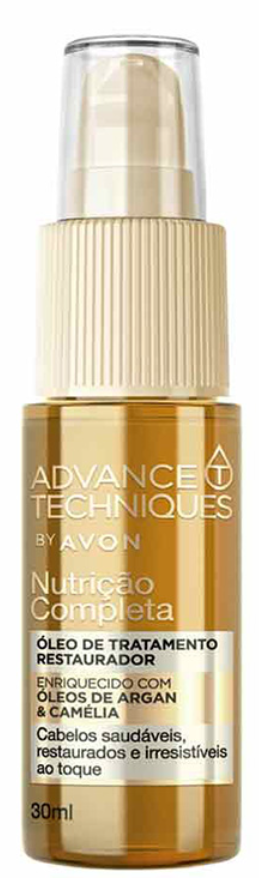 زيت أفون أدفانس تكنيكس المُرمِّم لتغذية الشعر الكاملة بزيت الأرغان والكاميليا - 30 مل