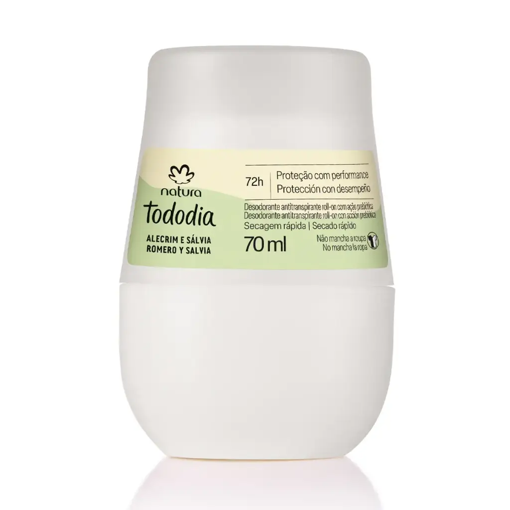 مزيل عرق رول أون تودوديا بإكليل الجبل والمريمية – 70مل TODODIA Roll-on Alecrim 70ML