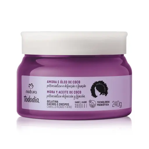 [173590] جل تودوجيا لتجعيد الشعر وتمويجه بزيت التوت الأسود وجوز الهند – 240 g